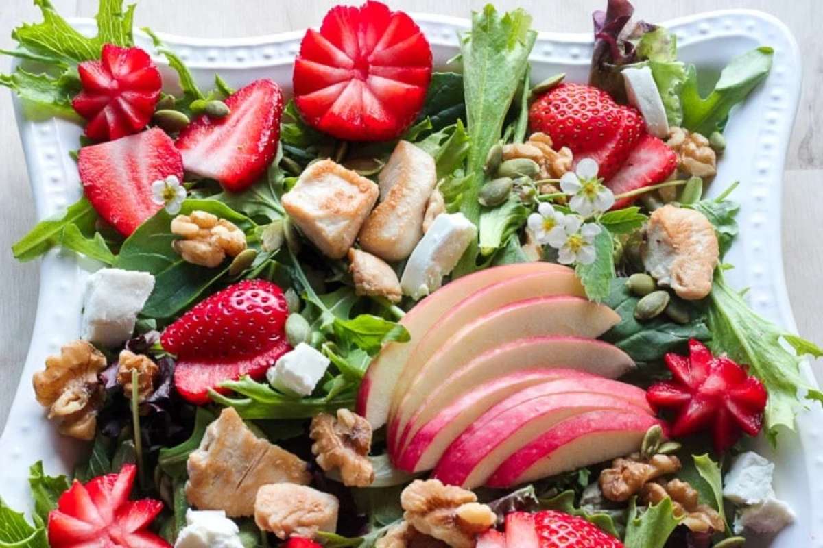 50 Spring Dinners You'll Make 100 Times 37 Strawberry Chicken Salad With Creamy Maple Dressing.