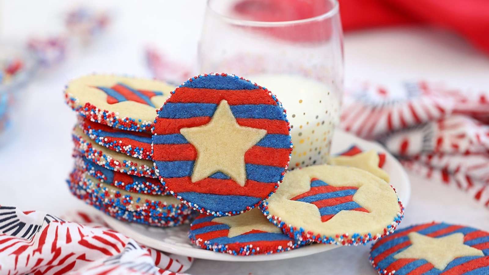 Stars And Stripes Sugar Cookies recipe by SugarHero.