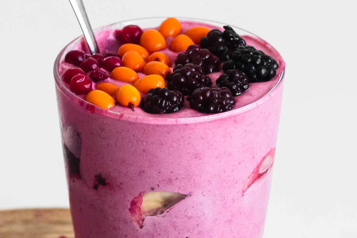 High Protein Desserts That Satisfy 24 Ultimate Berry Banana Keto Milkshake.