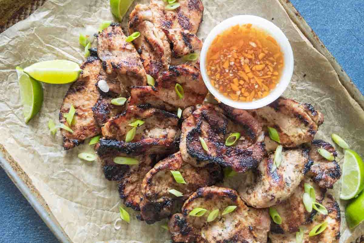 Vietnamese Grilled Pork With Lemongrass.