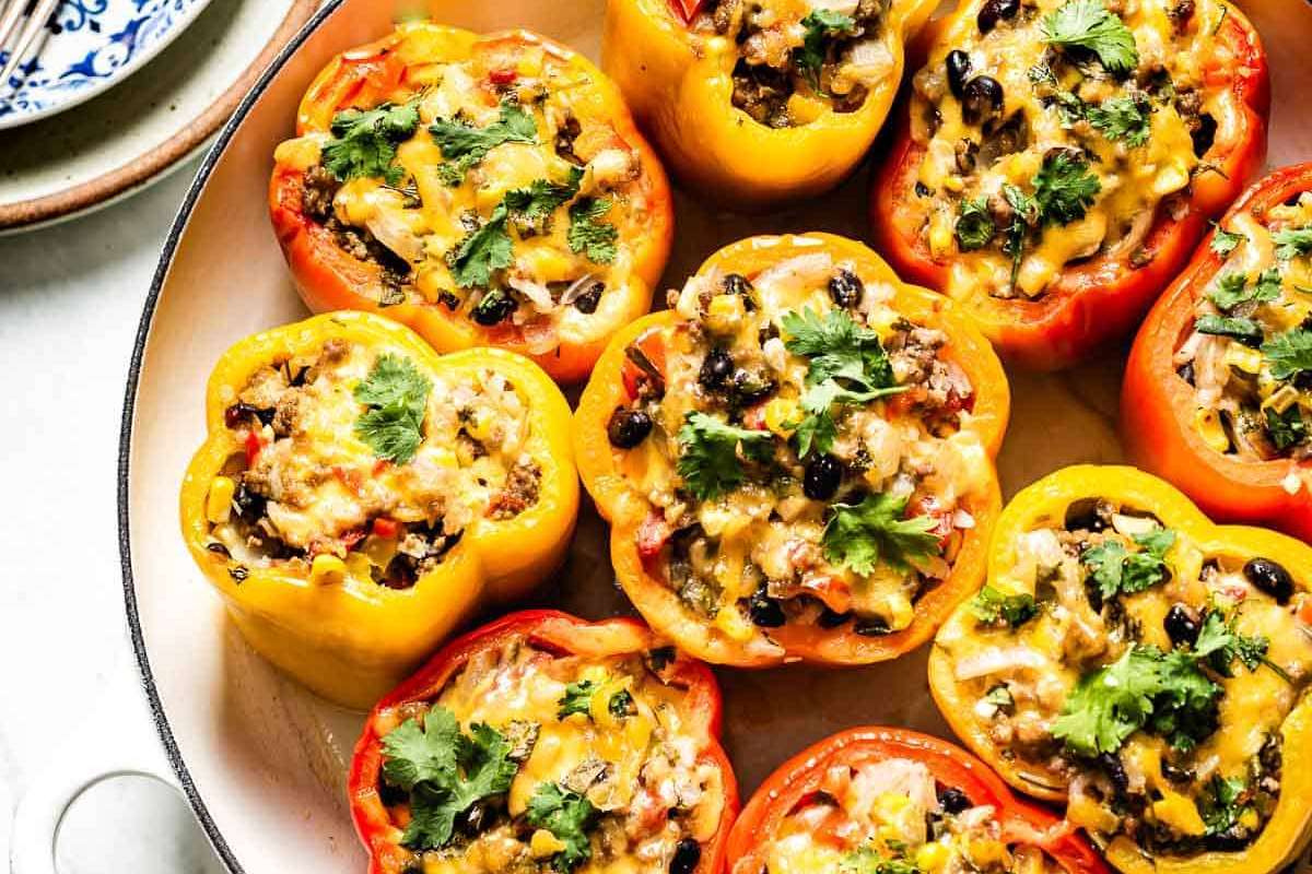 50 Spring Dinners You'll Make 100 Times 2 Mexican Stuffed Bell Peppers Recipe.