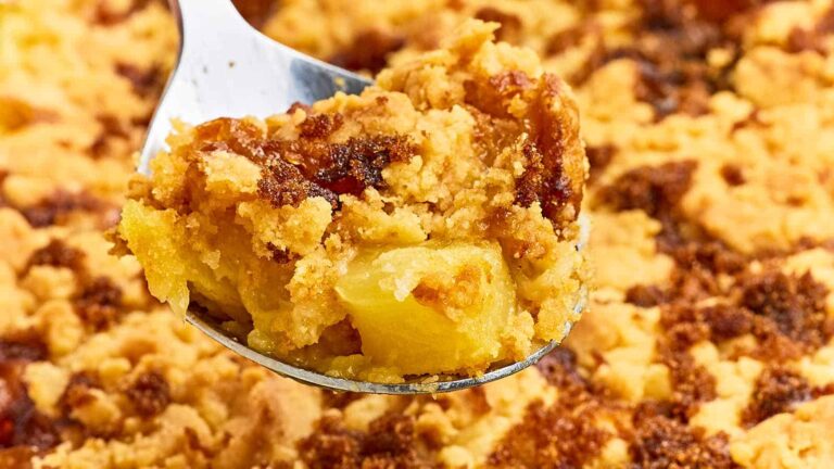 Pineapple Dump Cake recipe by Cheerful Cook.