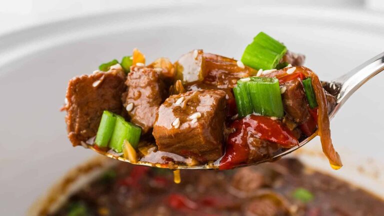 Slow Cooker Beef Teriyaki recipe by Cheerful Cook.