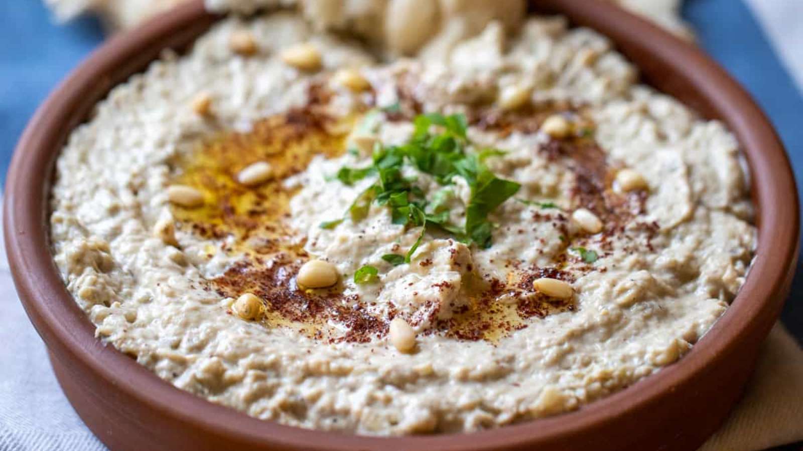 Mutabal (Roasted Eggplant Dip) recipe by Cooking Gorgeous.