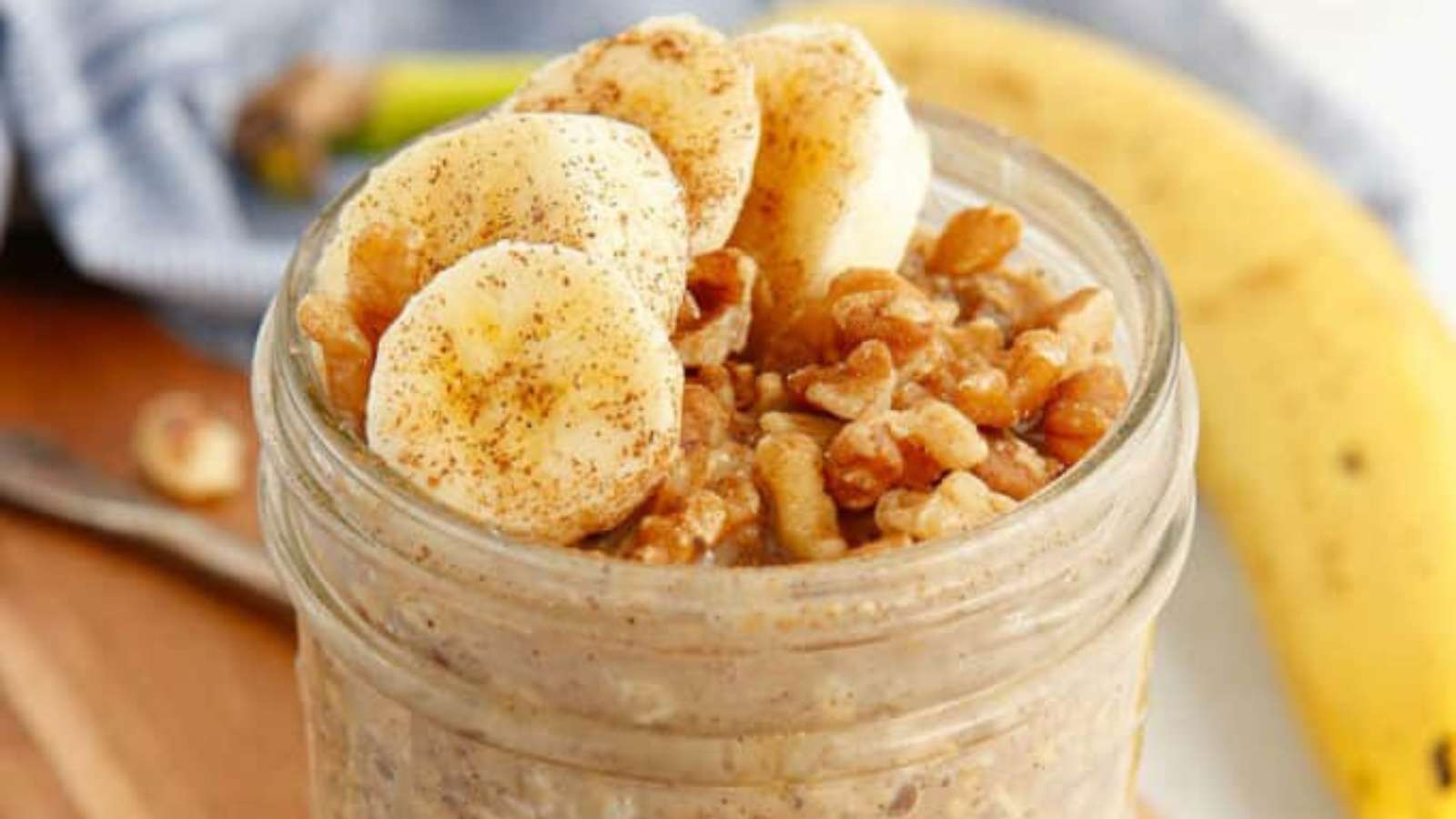 Banana Bread Overnight Oats recipe by Simply Stacie.