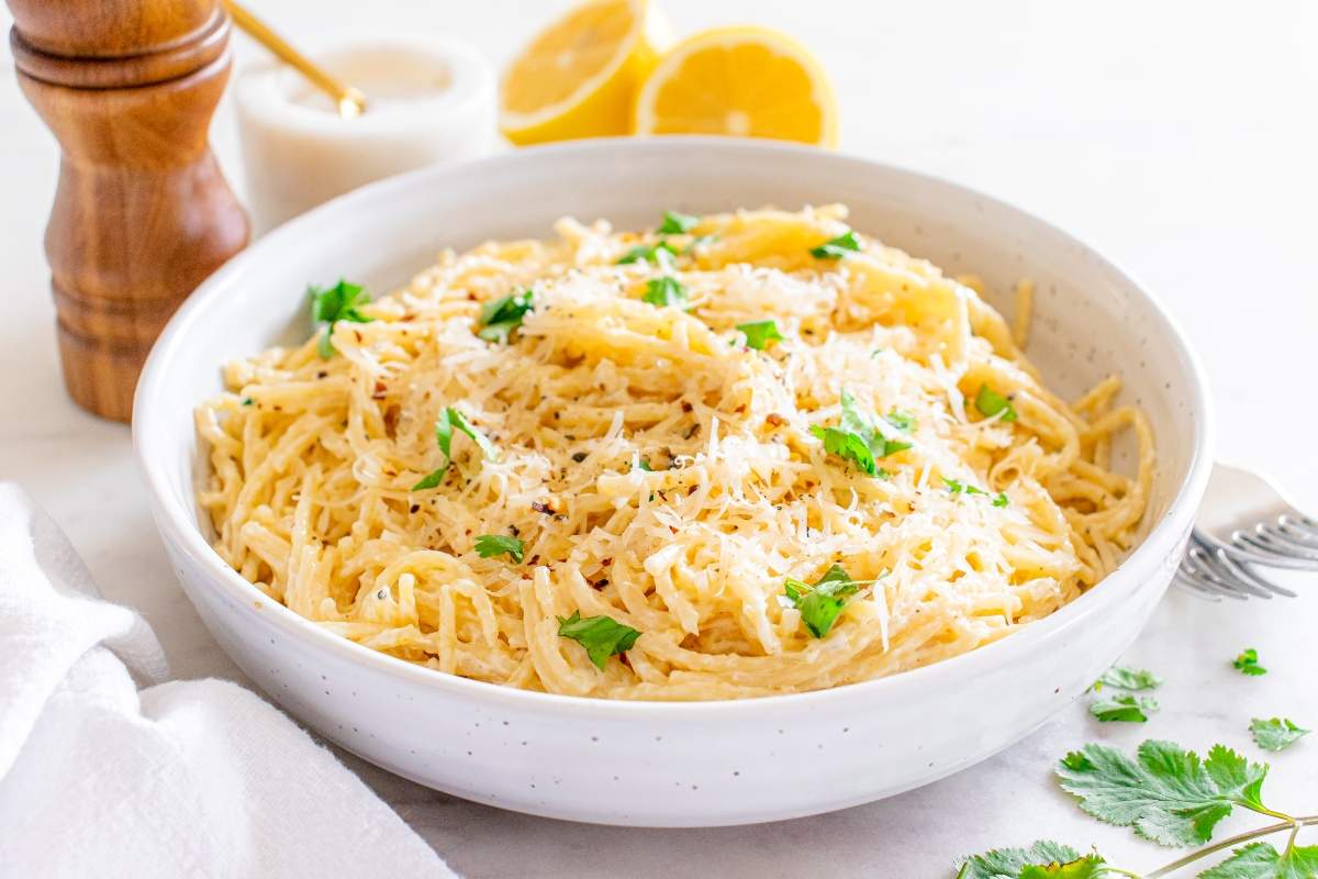 Creamy Lemon Pasta.