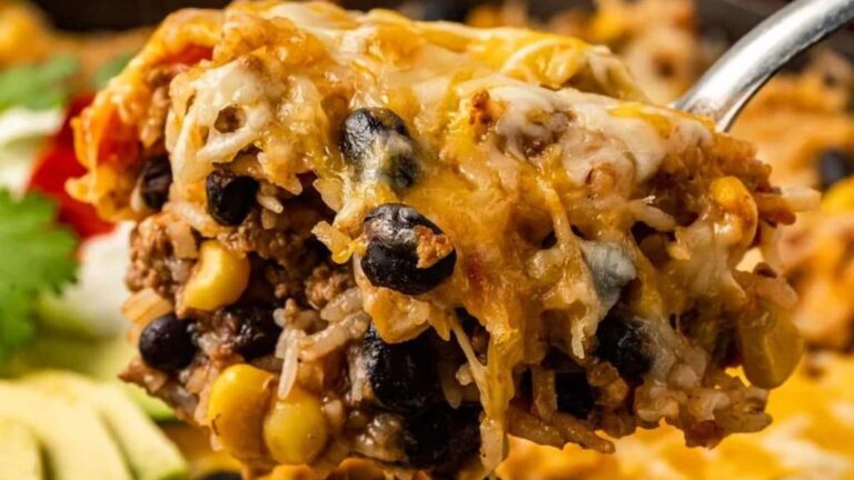 Cowboy Beef And Rice Skillet recipe by xoxoBella.
