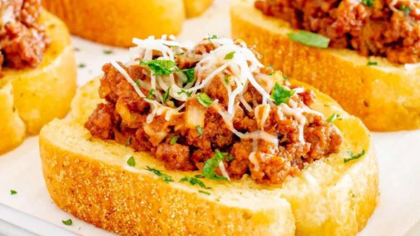 47 Easy Dinner Ideas for Busy Parents 46 Texas Toast Sloppy Joes recipe by Cooking With Janica.