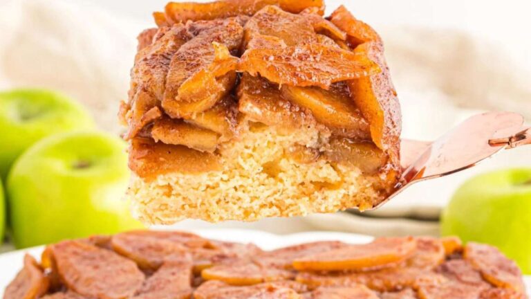 Apple Upside Down Cake recipe by Kitchen Divas.