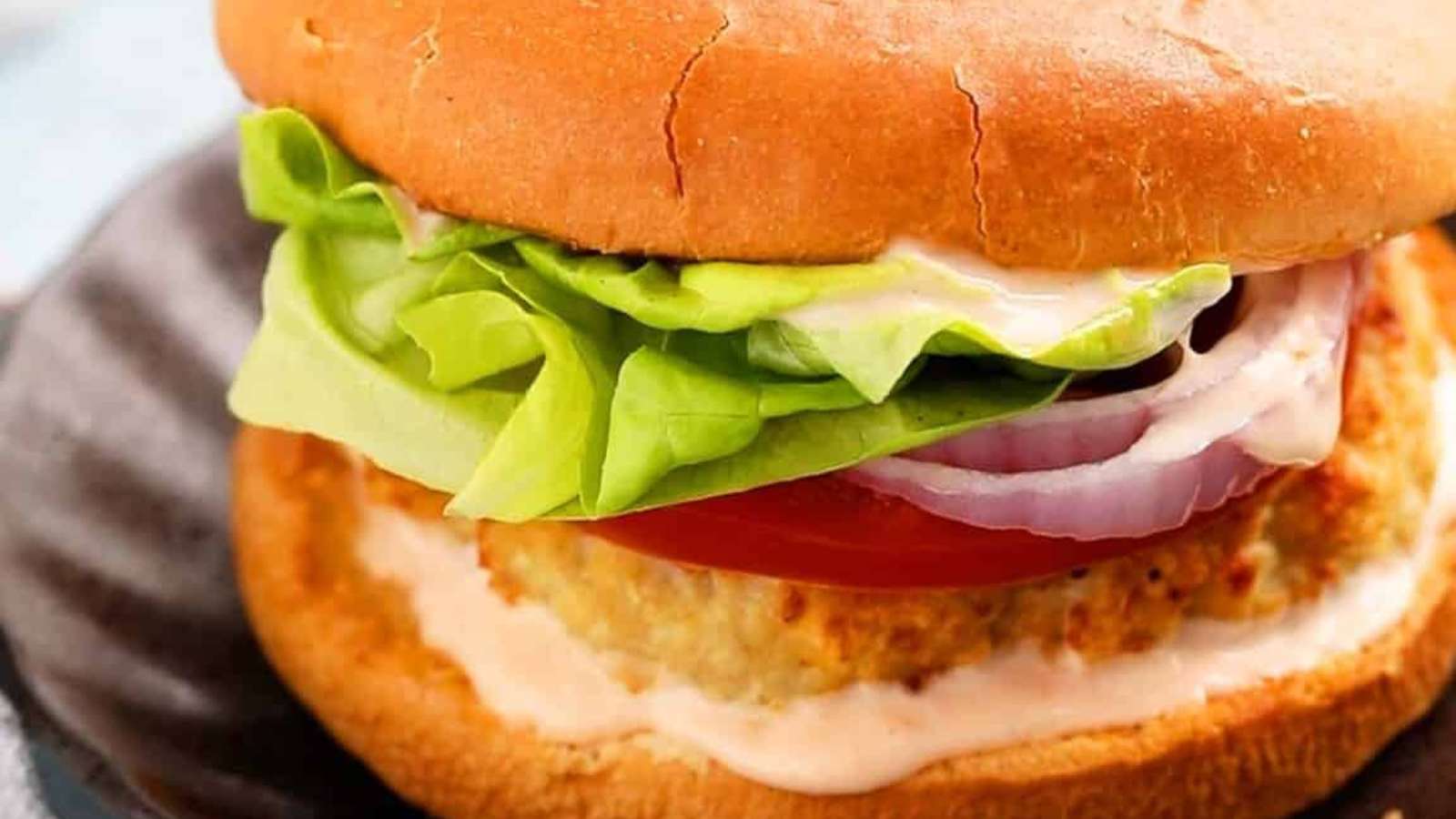 Air Fryer Chicken Burger recipe by Kitchen at Hoskins.