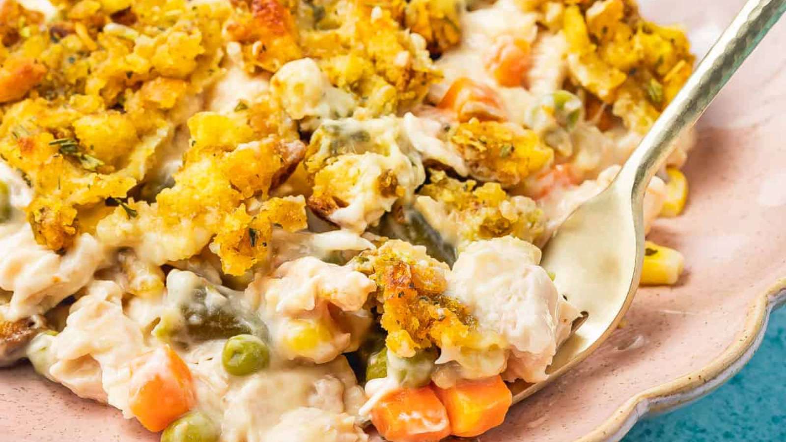 Chicken Stuffing Casserole recipe by Love From The Oven.