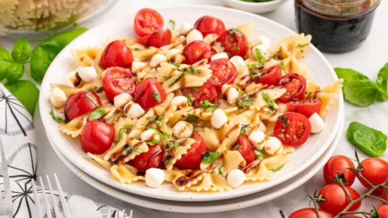 Caprese Pasta Salad recipe by Princess Pinky Girl.