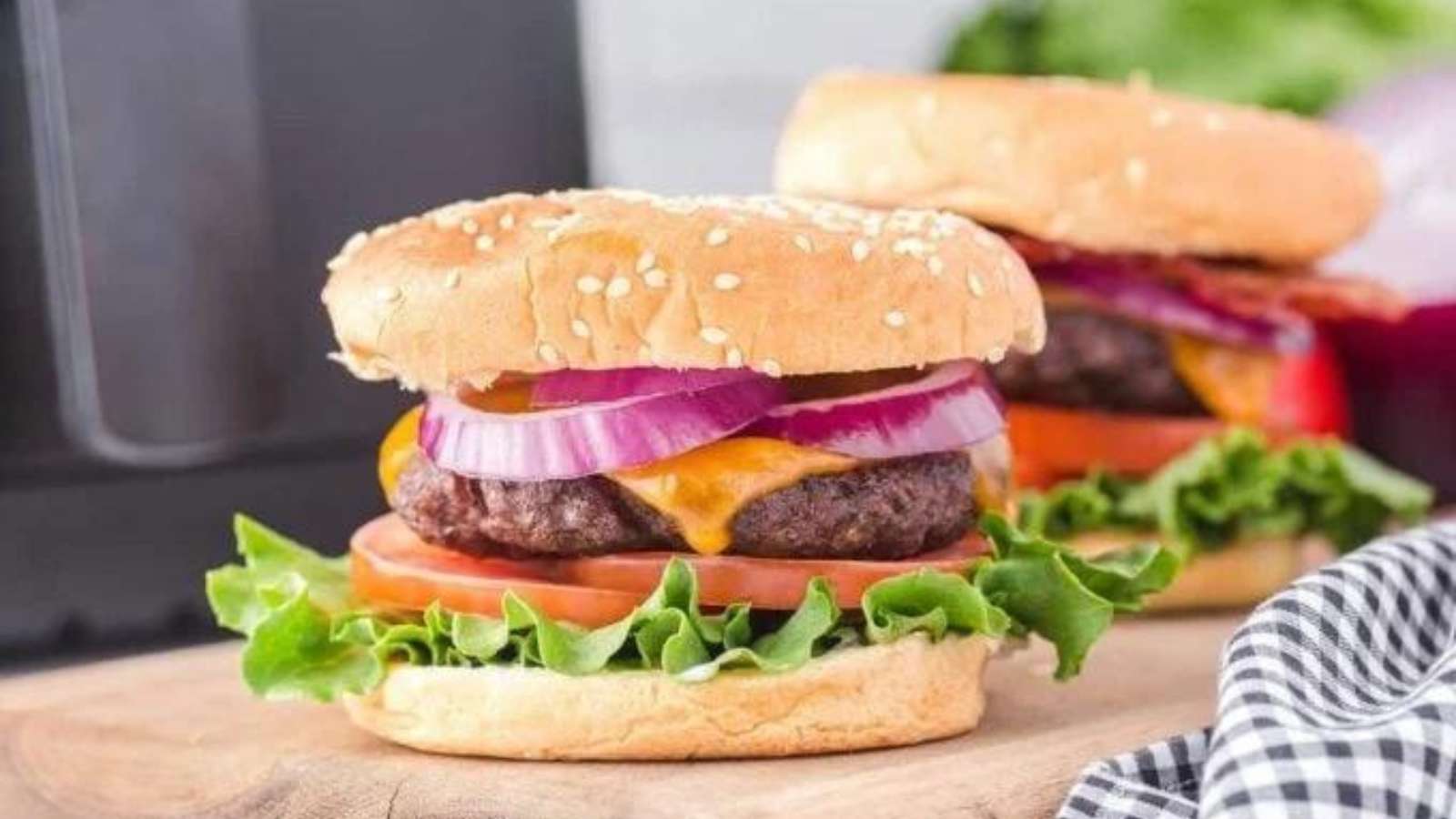 Juicy Air Fryer Hamburgers recipe by Princess Pinky Girl.