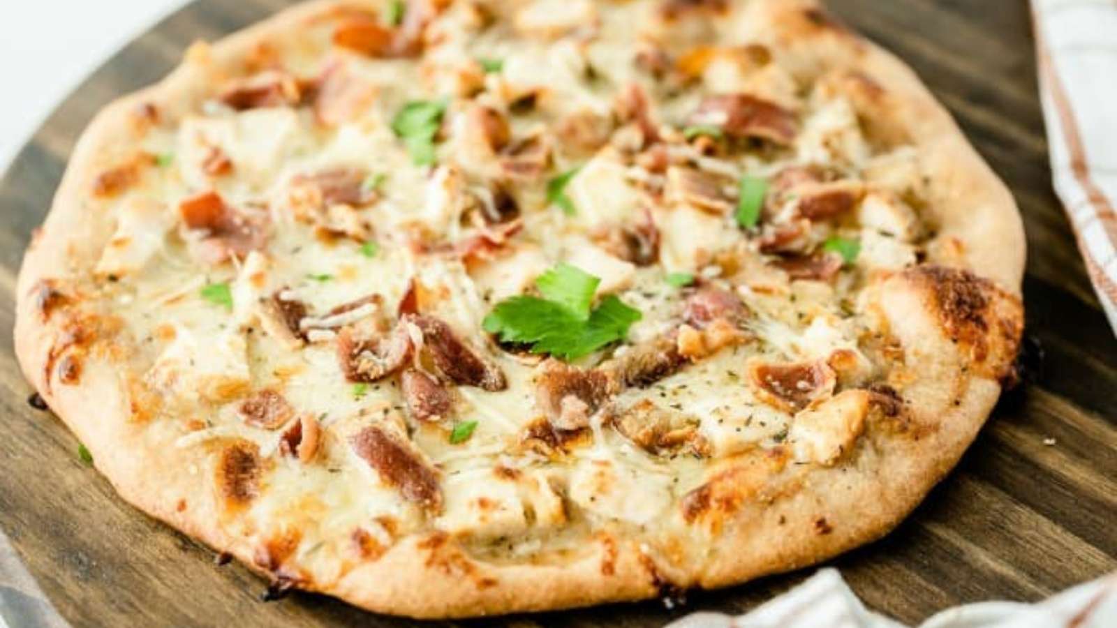 Chicken Caesar Pizza recipe by Simply Stacie.