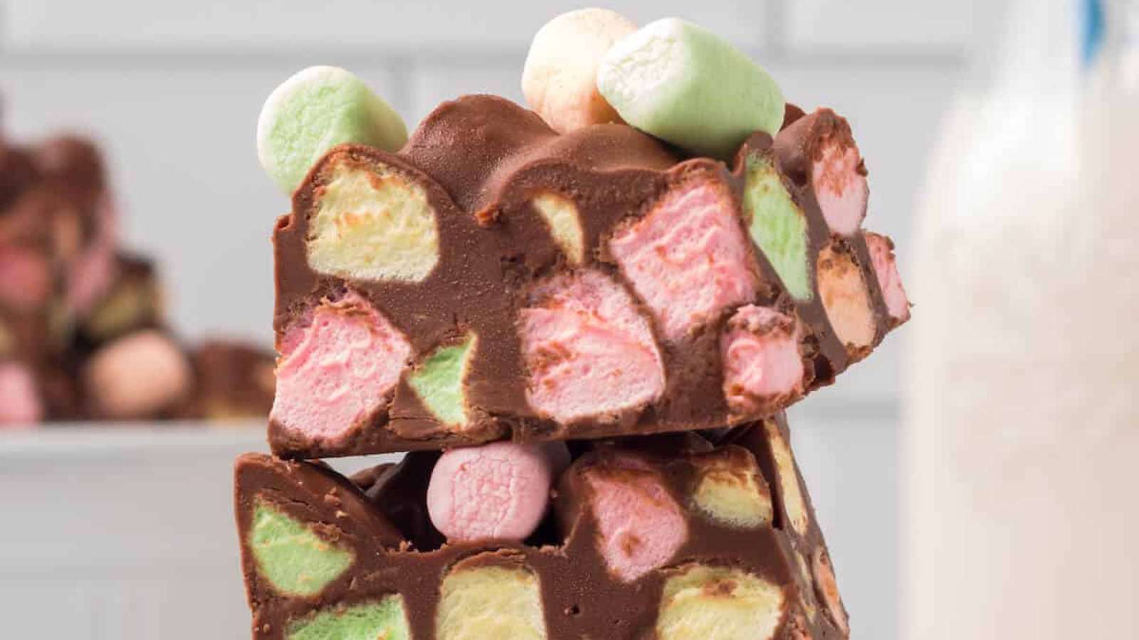 Chocolate Confetti Bars recipe by Simply Stacie.