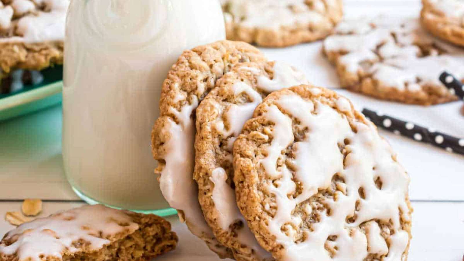 Old-Fashioned Iced Oatmeal Cookies recipe by Simply Stacie.