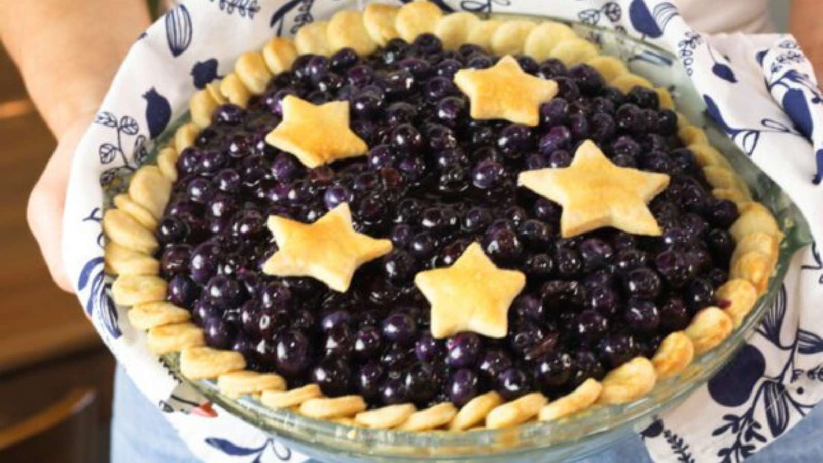 Blueberry Cream Cheese Pie recipe by What a Girl Eats.