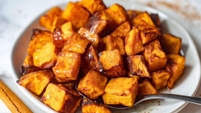Air Fryer Sweet Potato Chunks recipe by Chenée Today.
