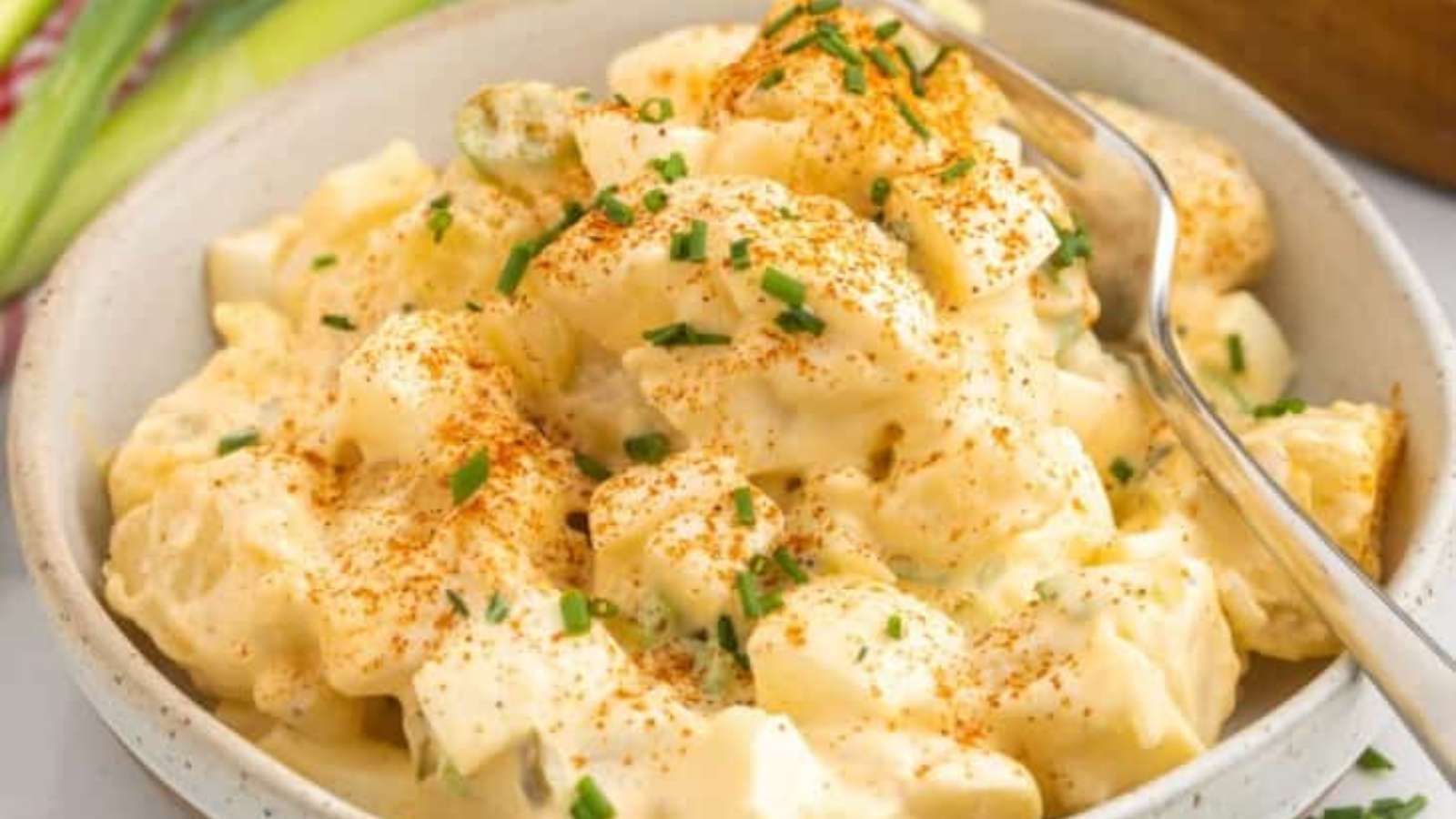 Deviled Egg Potato Salad recipe by Little Sunny Kitchen.