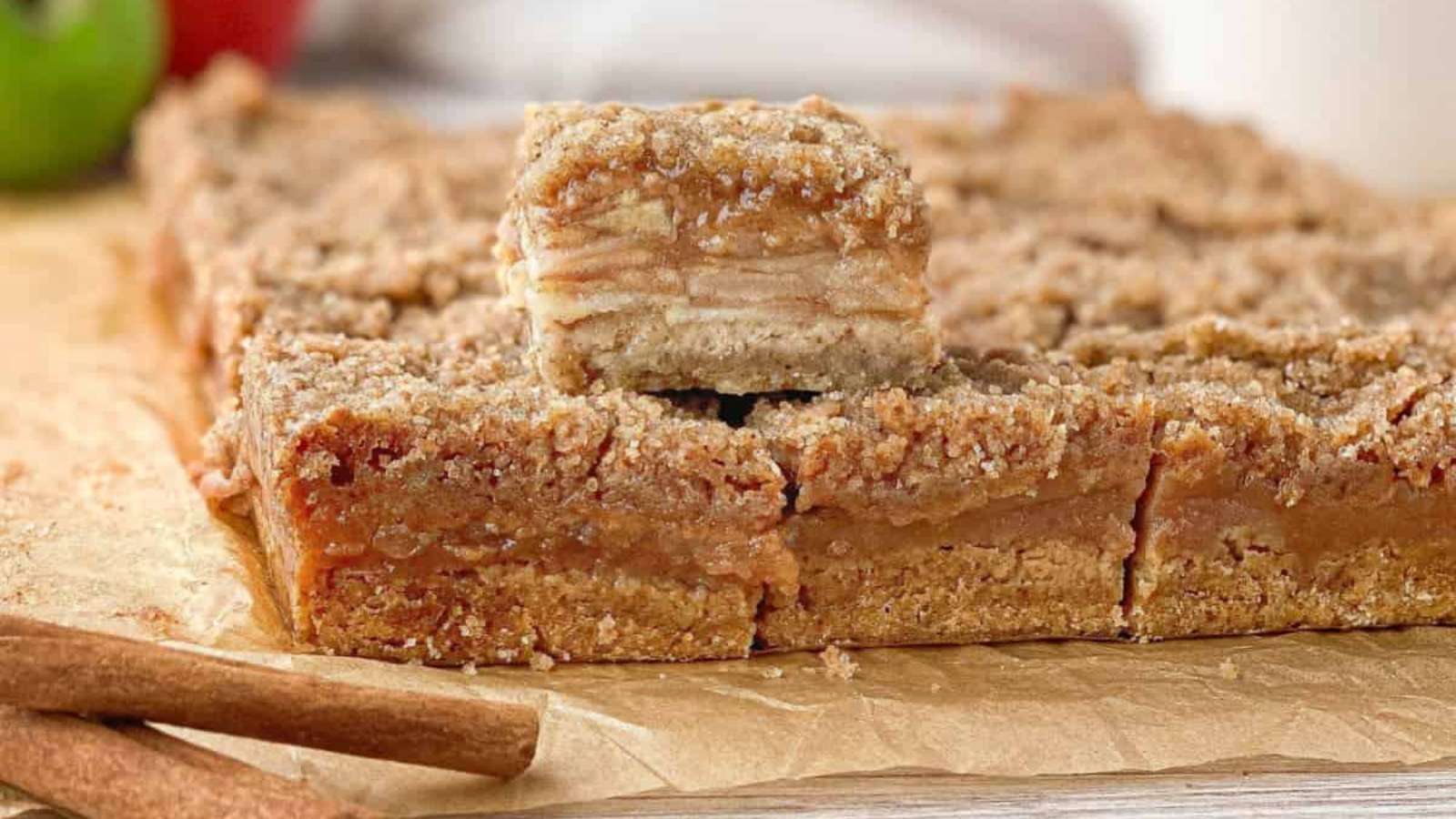 Apple Crisp Macchiato Bars recipe by Live to Sweet.