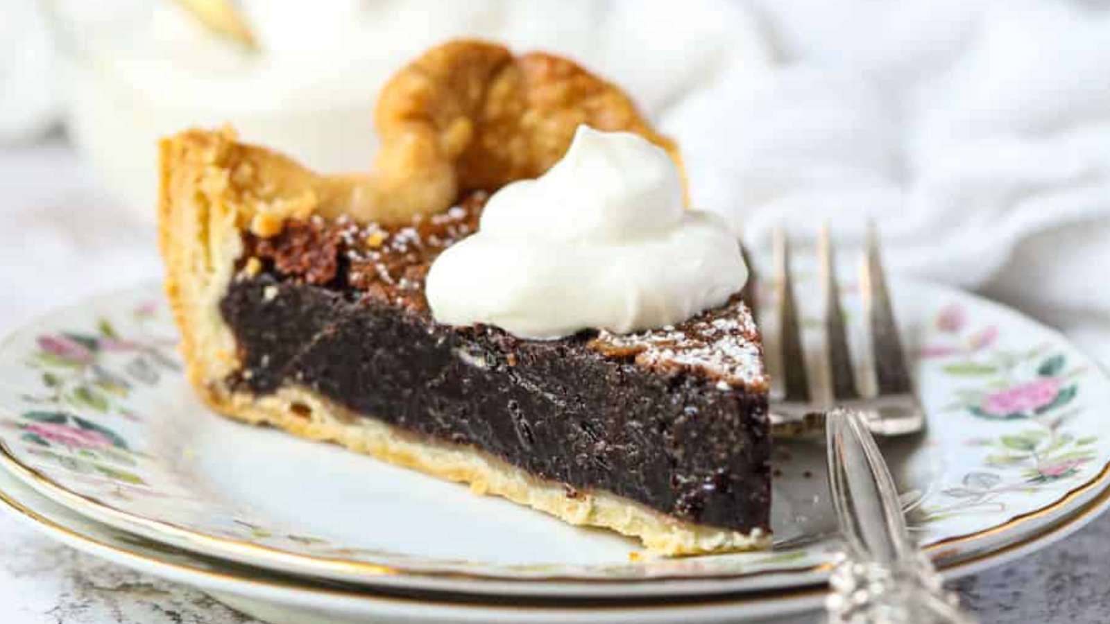 75 Timeless Chocolate Desserts You’ll Want to Share (Or Not) 83 Chocolate Chess Pie recipe by Pink Owl Kitchen.