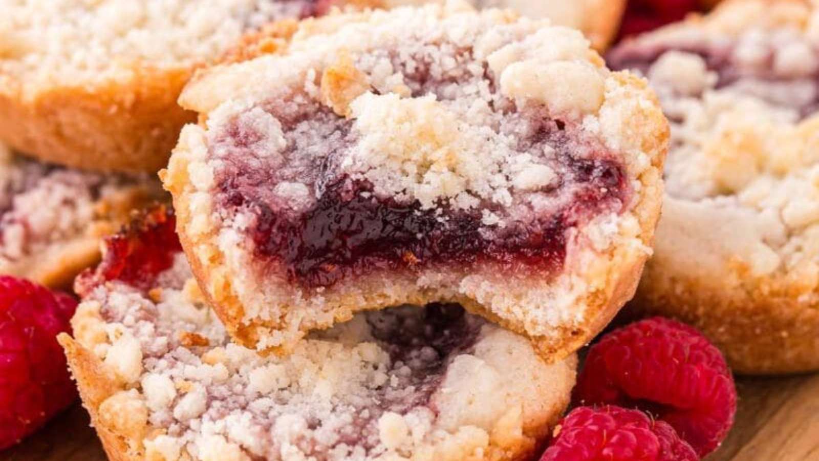 Raspberry Crumble Cookies recipe by Princess Pinky Girl.
