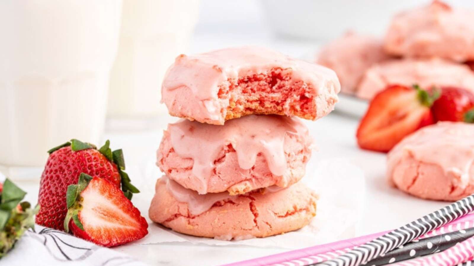 Strawberry Cookies recipe by Princess Pinky Girl.