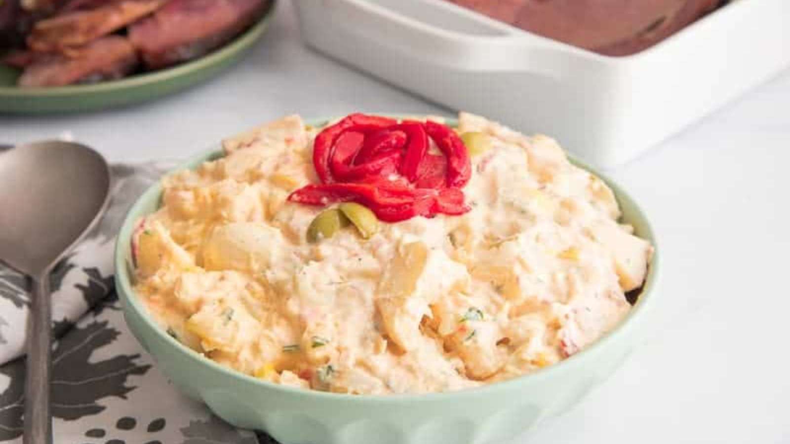 Puerto Rican Potato Salad recipe by Sense and Edibility.