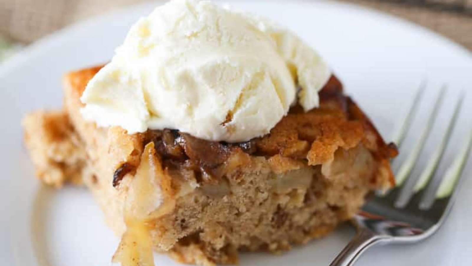 Apple Upside Down Cake recipe by Simply Stacie.