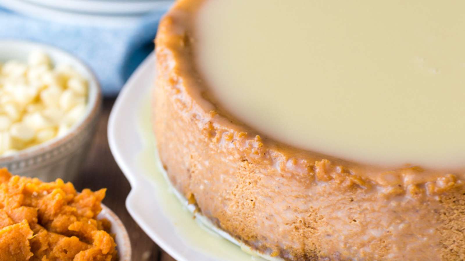 White Chocolate Pumpkin Cheesecake recipe by Simply Stacie.