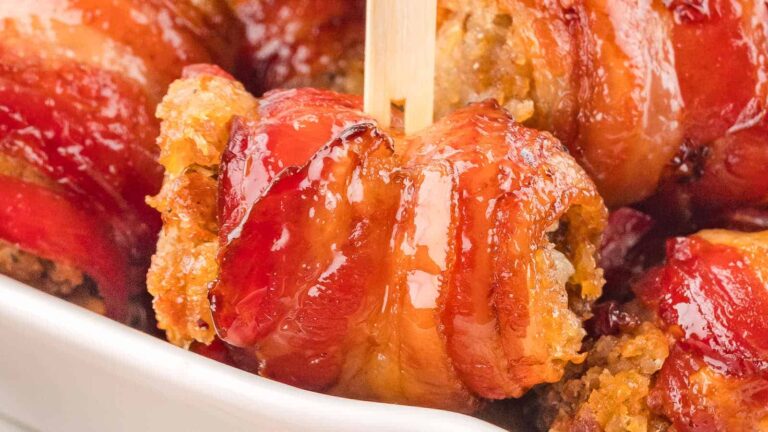 Bacon Stuffing Rolls recipe by Cheerful Cook.