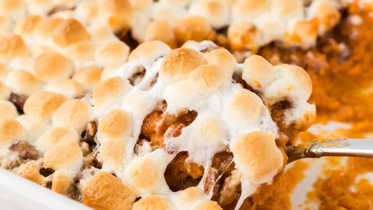 Sweet Potato Casserole recipe by Cheerful Cook.