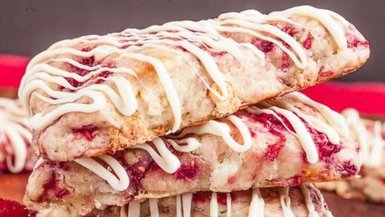 White Chocolate Raspberry Scones recipe by Chew Out Loud.