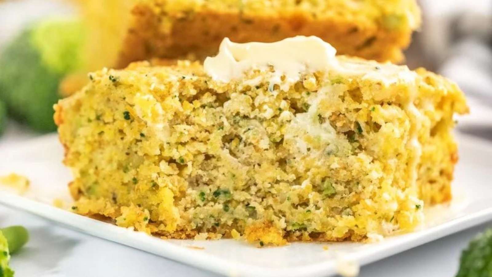 Broccoli Cornbread With Cheese recipe by Kitchen Divas.