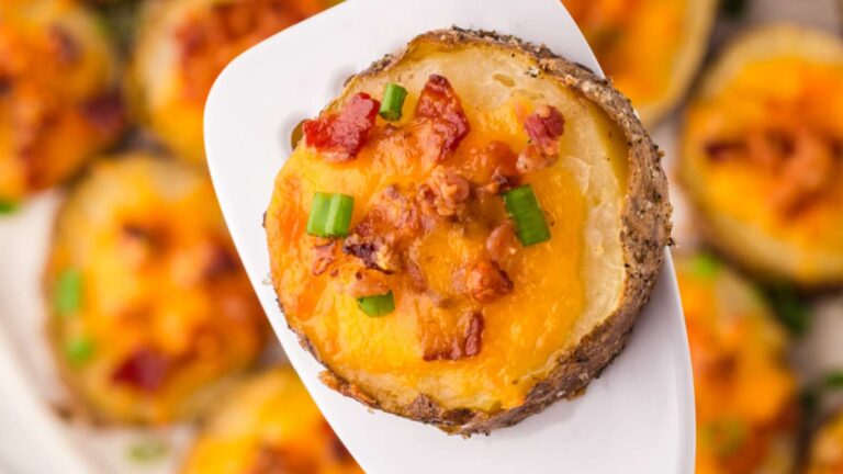 Cheesy Bacon Potato Bites recipe by Kitchen Divas.