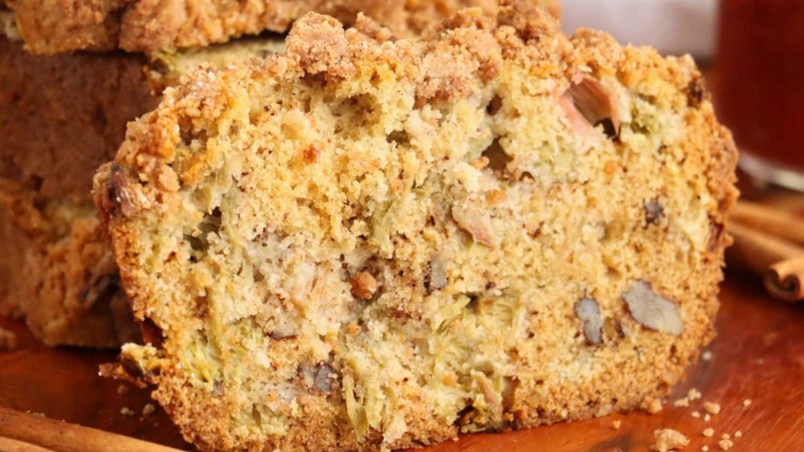 29 Dessert Breads That Beat Anything Store-Bought 16 Rhubarb Bread recipe by Kitchen Divas.