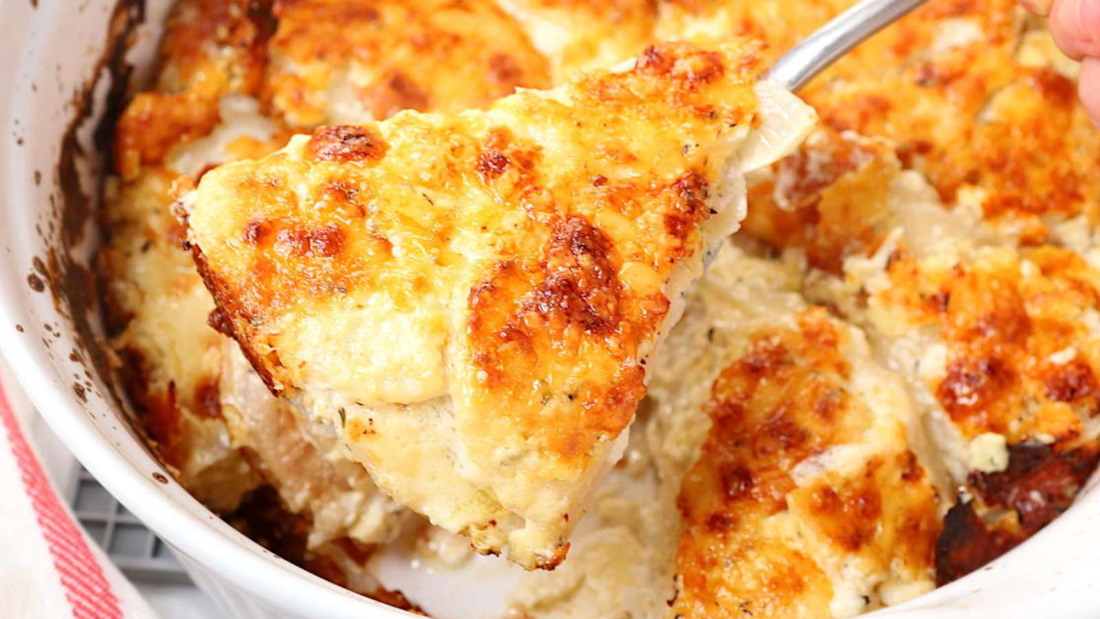 Scalloped Turnips Au Gratin recipe by LikeHotKeto.
