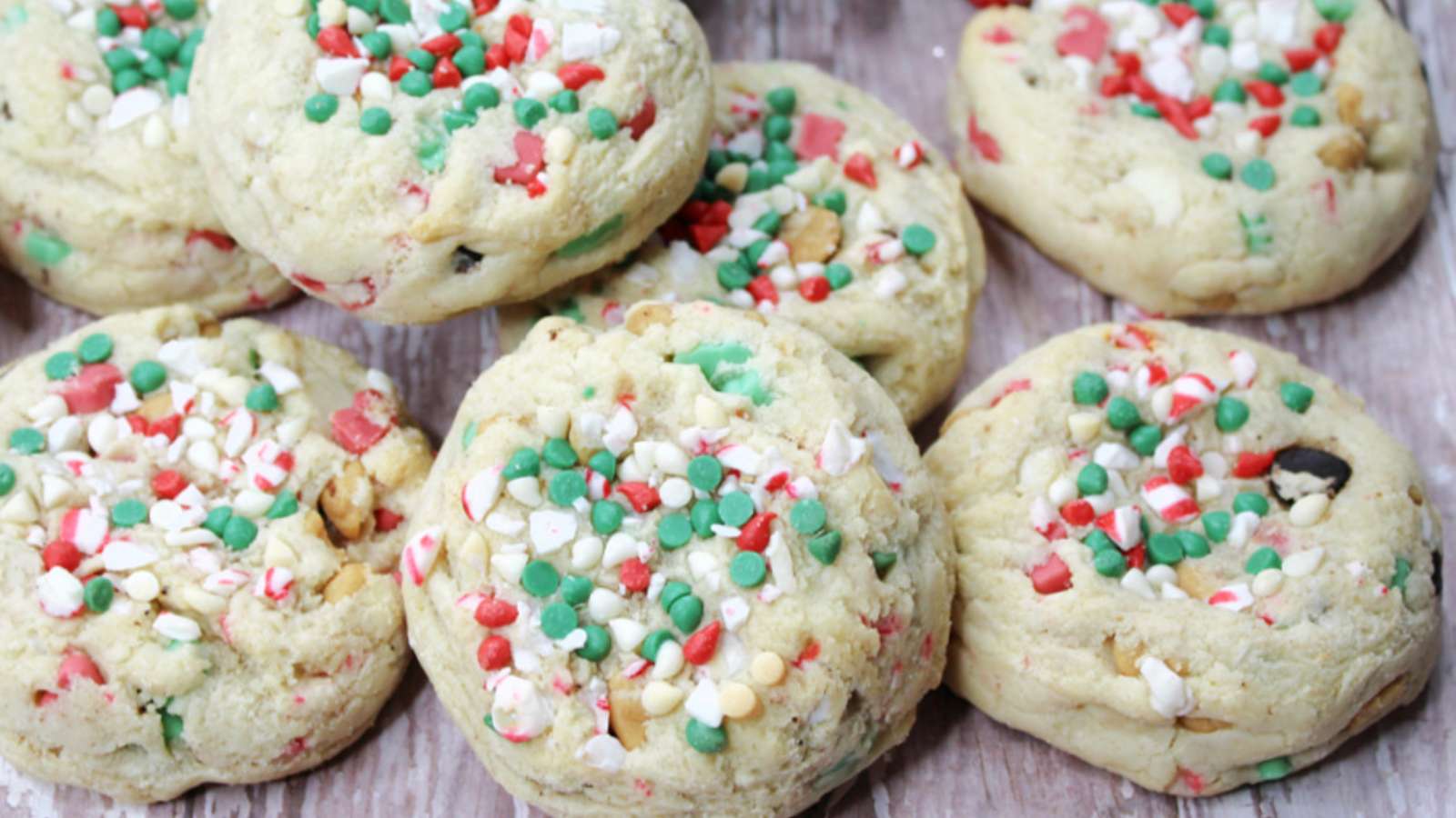 Santa's Kitchen Sink Cookies recipe by Pam's Daily Dish.