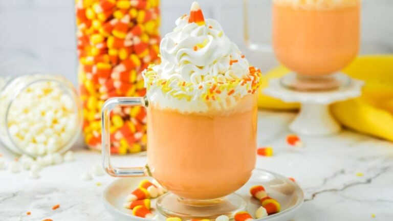 Candy Corn Hot Chocolate recipe by Princess Pinky Girl.