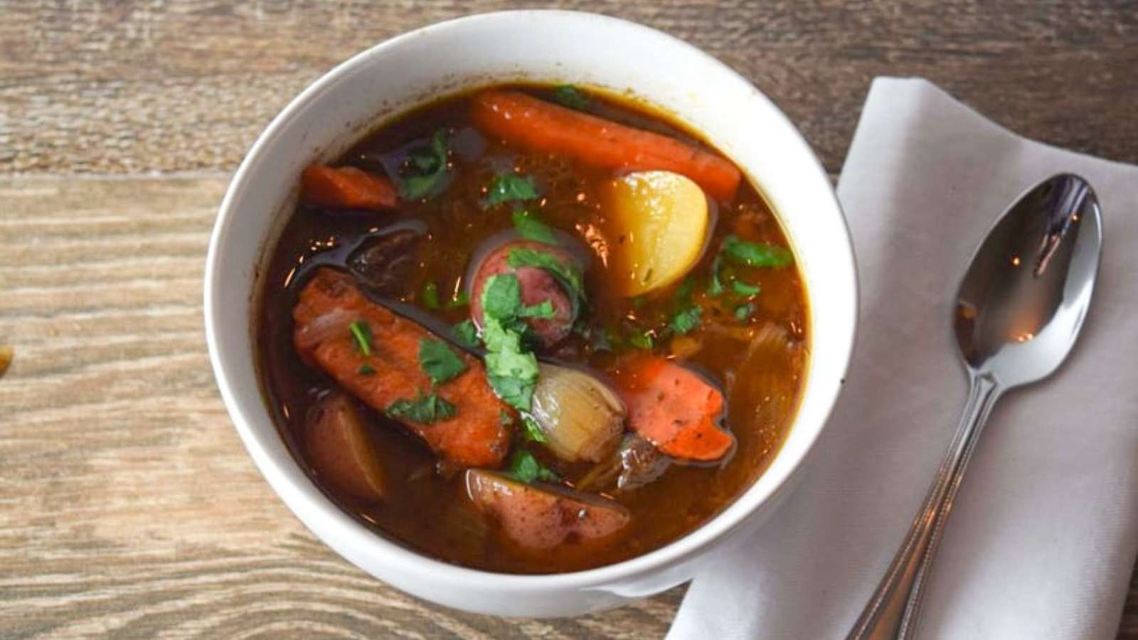 Not Your Average Beef Stew recipe by Seasonal Cravings.