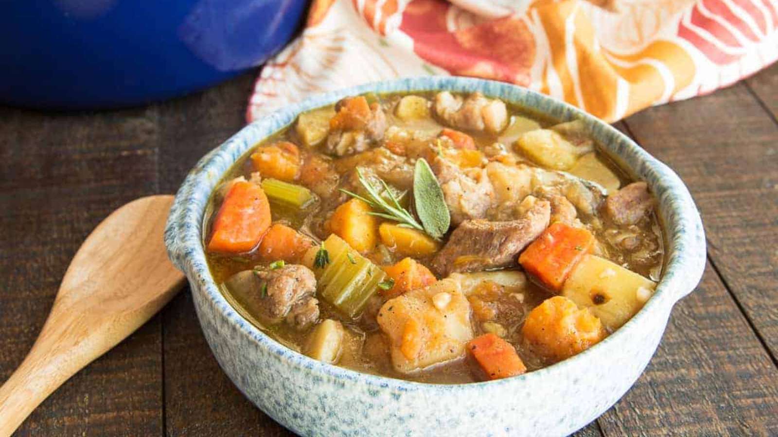 Harvest Pork Stew recipe by Sense and Edibility.