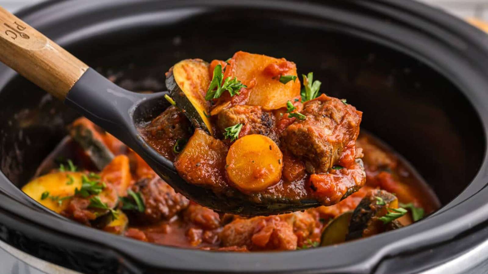 Italian Sausage & Vegetable Stew recipe by Simply Stacie.