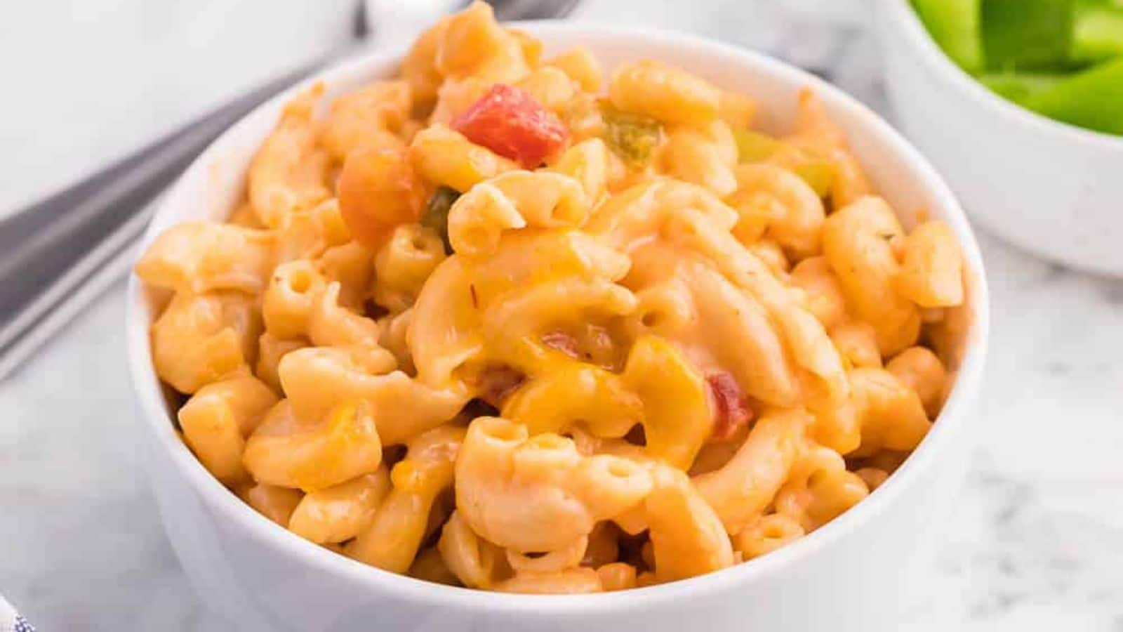 Salsa Macaroni & Cheese recipe by Simply Stacie.
