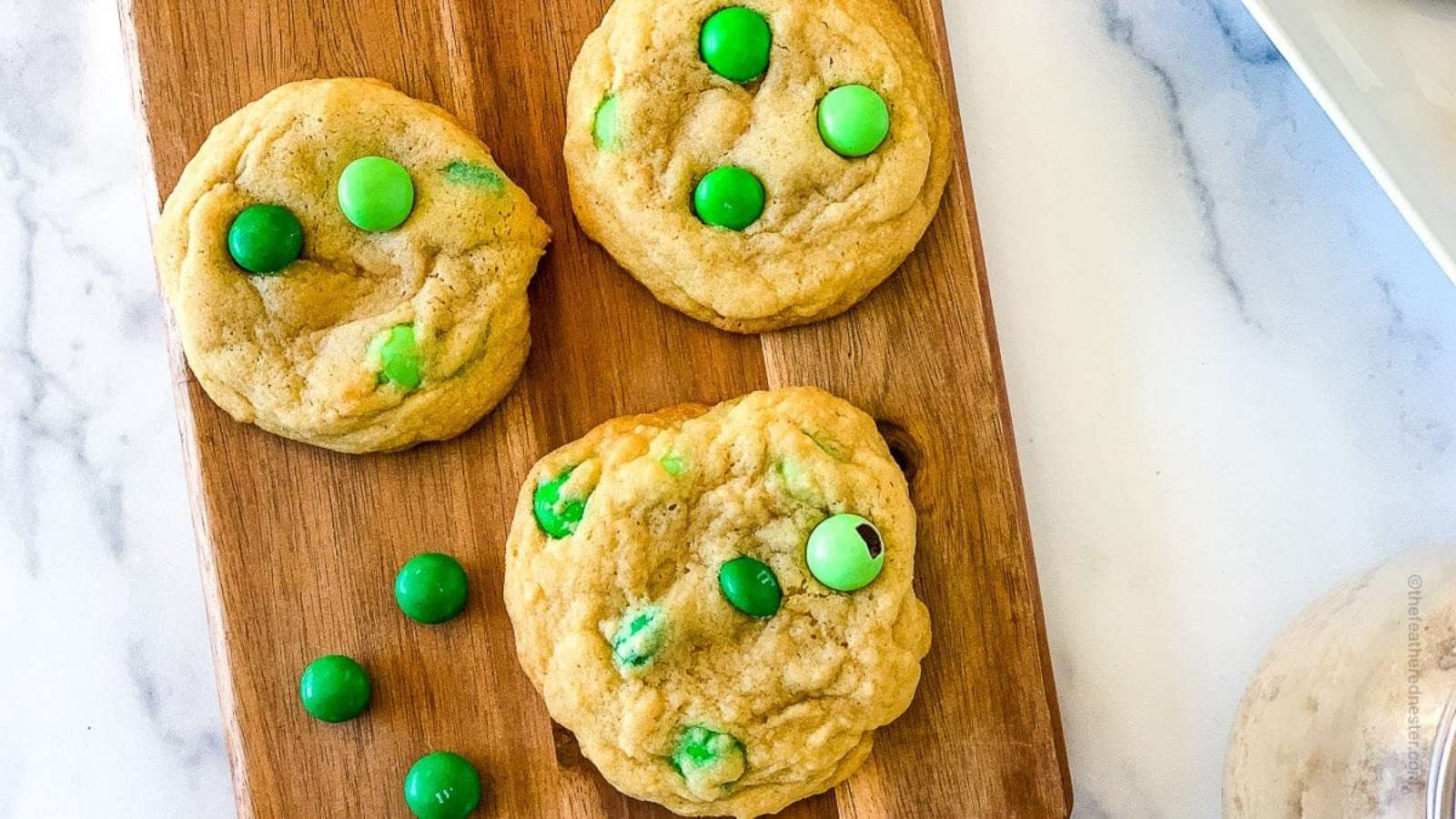 Mint Christmas Cookies recipe by The Feathered Nester.