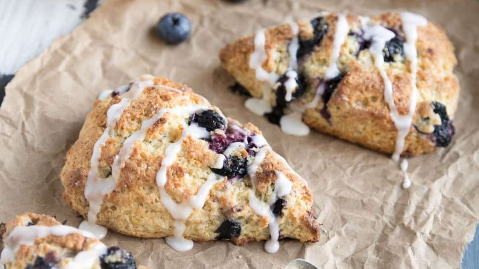 Blueberry Scones recipe by The Forked Spoon.