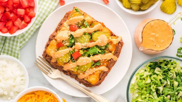 Big Mac Casserole recipe by Cheerful Cook.