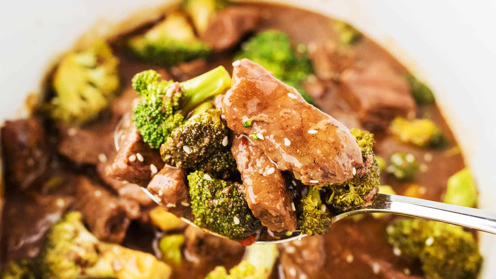 Crockpot Beef and Broccoli recipe by Cheerful Cook.