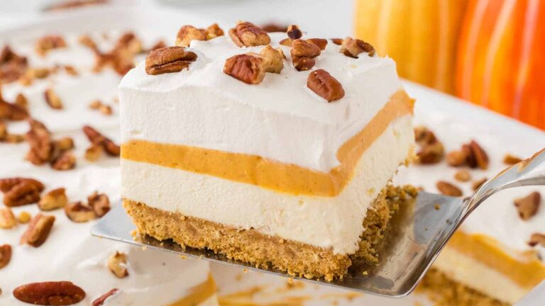 No-Bake Pumpkin Delight recipe by Cheerful Cook.