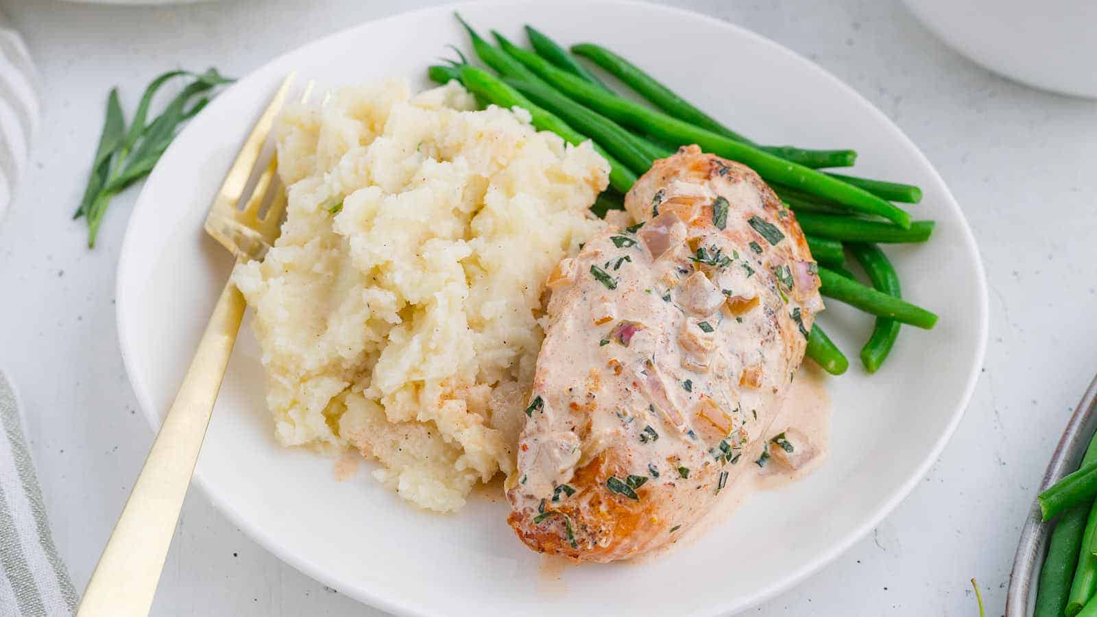 Tarragon Chicken recipe by Cheerful Cook.