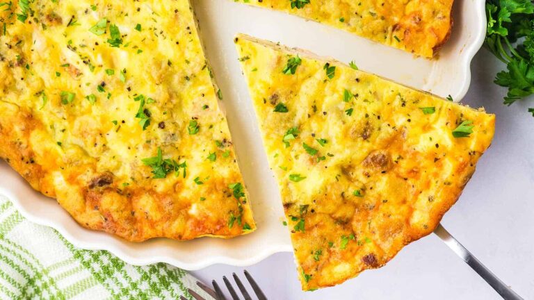 Turkey Quiche recipe by Cheerful Cook.